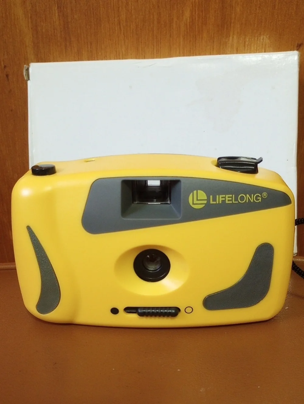 Lifelong Vintage Yellow & Black 35 mm Film Camera, Box & Paperwork, Untested